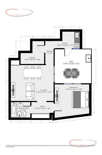 Imagen 15 de 15 de Depto Tipo Casa 2 Ambientes Con Patio-sin Expensas-