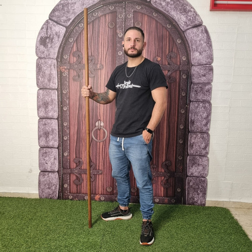 Jo Longo Cumaru 180cm X 30mm Perfeito Para Aikido E Jojutsu