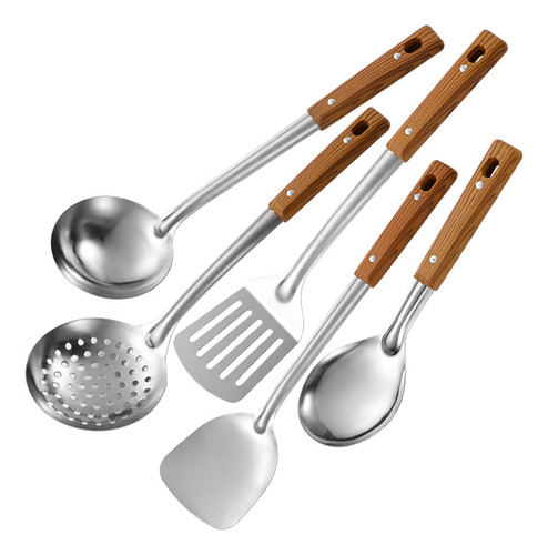 Juego De Utensilios De Cocina De Acero Inoxidable De 5 Piezas Heaimo