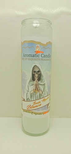 Veladora Santa Muerte Blanca Esoterica Aromática Proteccion