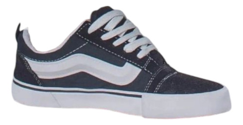 Zapatillas Urbanas Clásicas Lona Gamuza Aplique 3d Van Knu