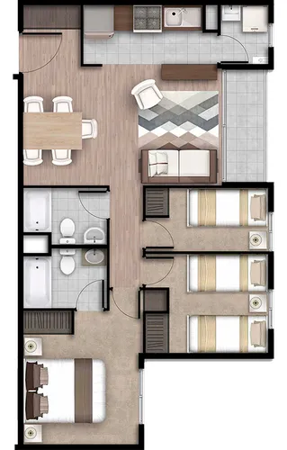 Se Arrienda Hermosos Depto En Condominio Lauquen