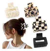 Comprar Pinzas Para El Pelo A Cuadros Bmobuo, Pinzas Para Cabello Gr