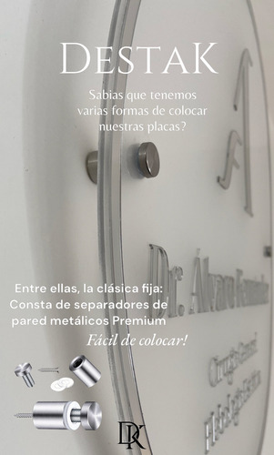 Cartel Letrero Negocio Acrilico Logo 40cm Carteleria D Lux