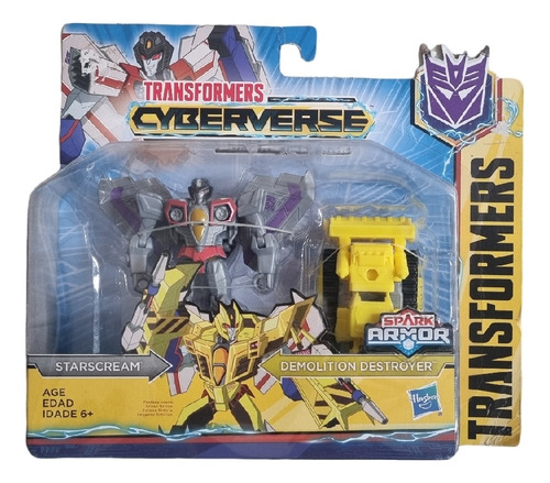 Figura Starcream Demolition Destroyer Transformers Cybervers