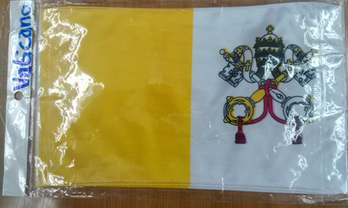 Bandera Vaticano .90x1.58 Mts Poliester Iglesia Catolico