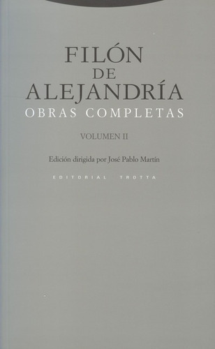 Libro Filon De Alejandria Vol.ii Obras Completas