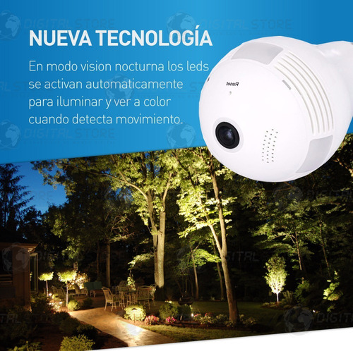 Camara Espia Ip Wifi Mini Seguridad Inalambrica Foco Lampara