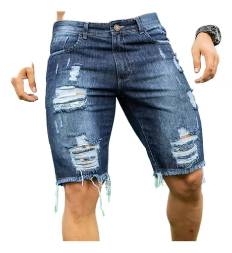 Shorts Tiro Alto Tachas Y Rotos MercadoLibre