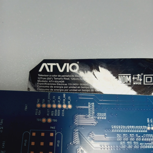 Tarjeta Main Para Pantalla Atvio Modelo Atv-50uhdr (Usado)