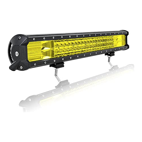 22 Inch 324w Led Light Bar Amber Led Work Light Spot Fl...