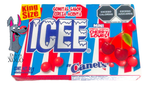 Gomitas Icee King Size Sabor Cereza Acidita 85g Canels