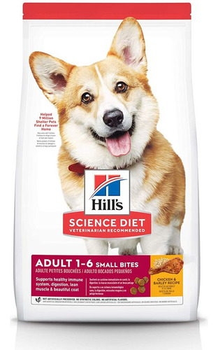 Hills Perros Adult Small Bites Adulto Razas Pequeñas 4.4lb