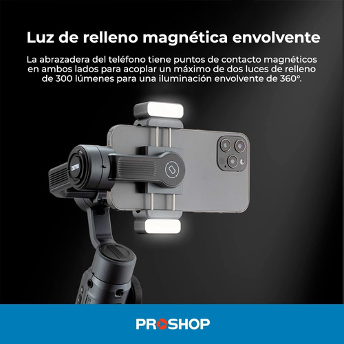 Imagen 2 de 10 de Estabilizador Celular Gimbal Tripode Zhiyun Smooth 5 Combo !