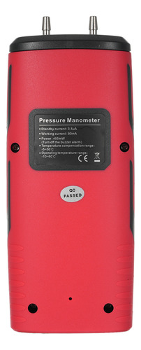 Manómetro Profesional, Presión De Gas Digital De Doble Puert
