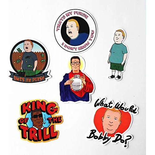 6pcs/lot Western Anime King Of The Hill Sticker For Car...