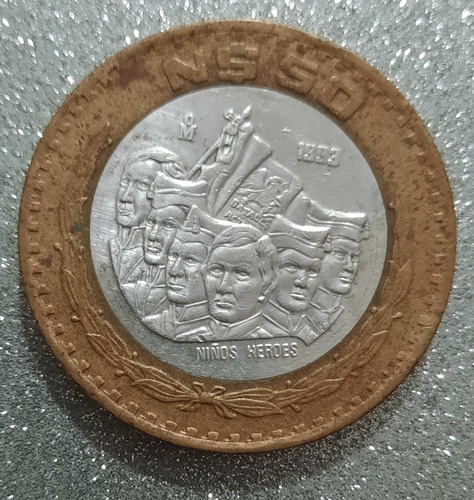 Moneda Antigua 50 Pesos Niños Heroes 1993 $ 8,900.00 (Usado)