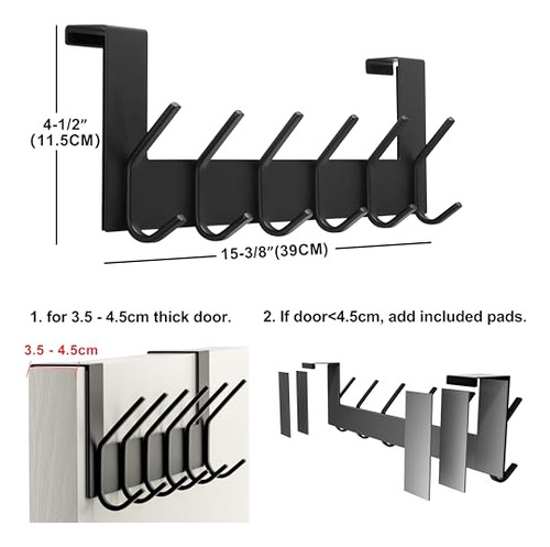 Gancho Colgador De Puerta Con 6 Ganchos: Percha Para Colgar
