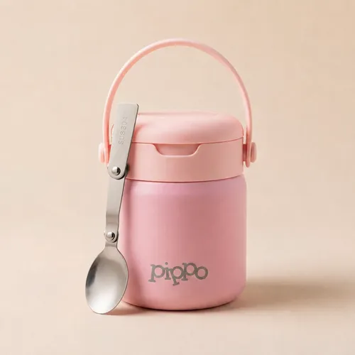 Pote Térmico Infantil De Bebê Refeição Papinha C/ Colher - R$ 72,59