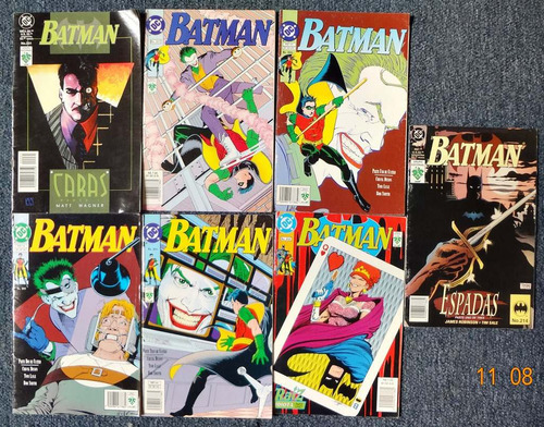 Lote De 7 Dc Comics De Batman Editorial Vid No Repetidos (Usado)