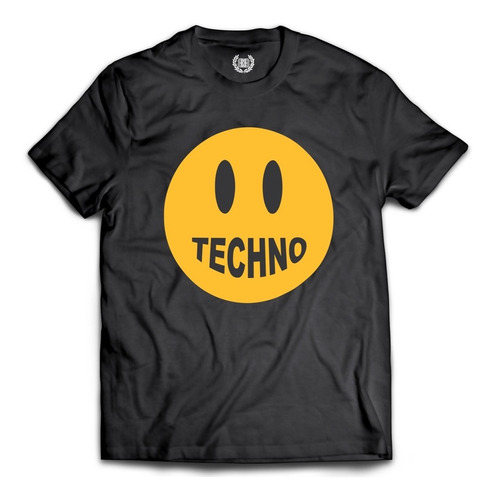 Techno Playera Anti Social Happy Face 