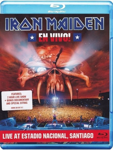 Iron Maiden En Vivo! Live Stgo Blu-ray Eu Nuevo Musicovinyl