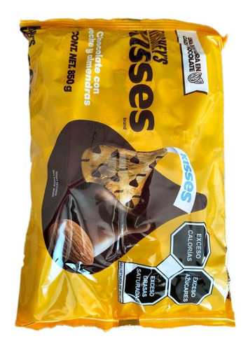 Caja De Chocolates Kisses Hershey`s Almonds Con 5 Paquetes D