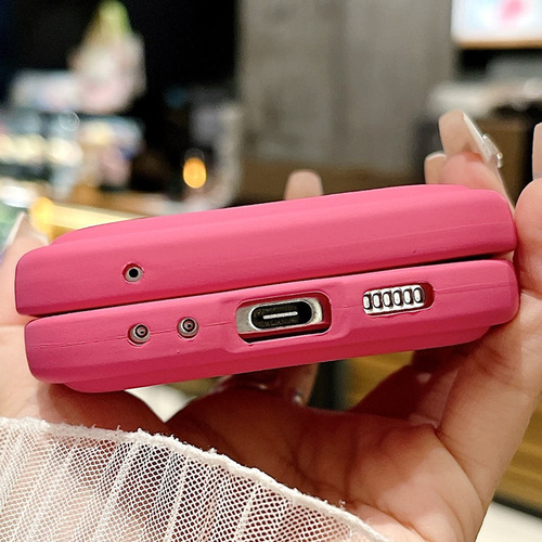 Para Samsung Zflip6 Funda Simple Color Sólido