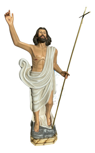 Escultura De Cristo Resucitado, 1.80cms De Resina