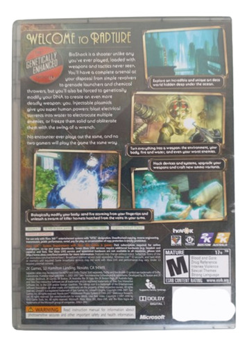 Bioshock 1 Original Formato Fisico Para Xbox 360 (Usado)