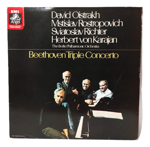Vinilo Lp / Beethoven Triple Concierto / Herbert Von Karajan (Usado)