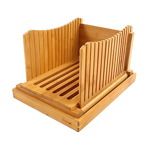 Cortador De Pan Purenjoy Para Pan Casero Con Tabla De Bamboo