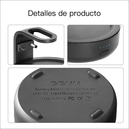 Base De Bater a 5200 Mah Para Amazon Alexa Echo Dot 3 Gener