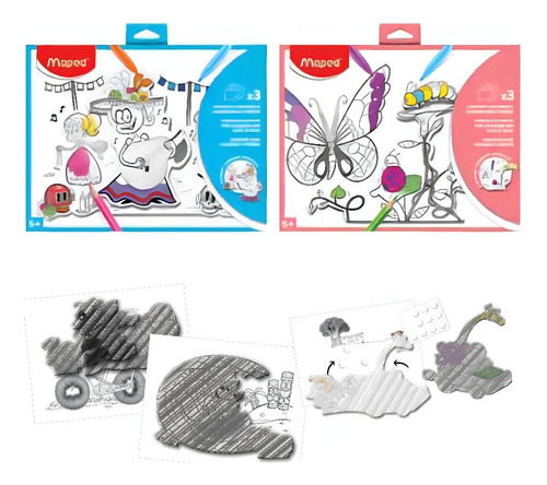 Kit De Arte Maped Creativ Dibujos En 3d A4 