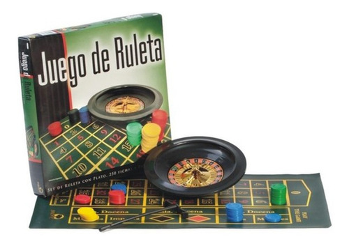 Juego De Mesa Ruleta Bisonte 8770 Fichas Paño Simil Cuerina