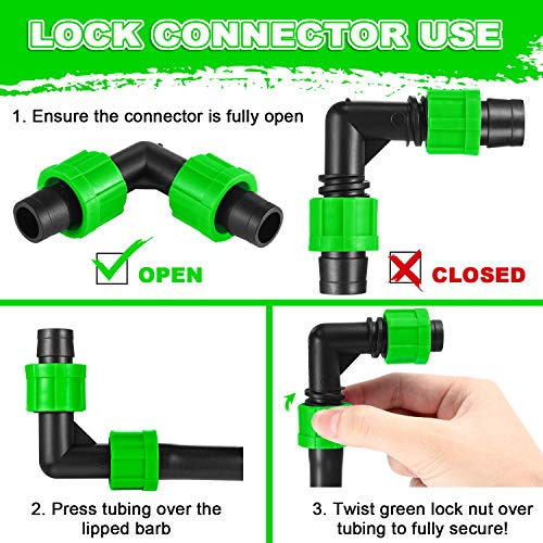 Codo Universal Para Irrigación Por Goteo De 1/2 Pulgada, 12