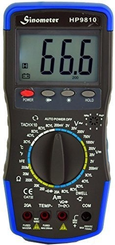 Multímetro Digital Automotriz Sinómetro Hp9810 Con