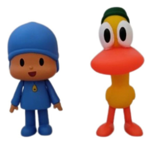 Figuras De Pocoyo Y Su Amigos Pocoyo Y Pato De 12 Cm C/u 