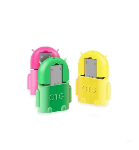 Adaptador Otg Tipo Robot Android Micro Usb A Usb 10 Pack 