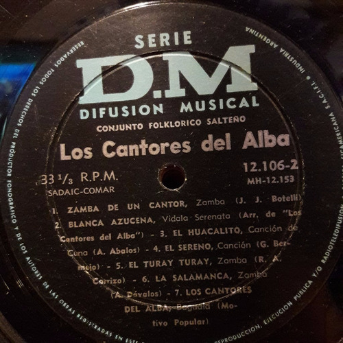 Sin Tapa Disco Los Cantores Del Alba F0