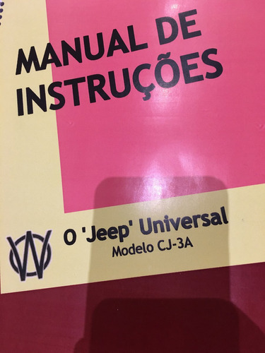 Manual Jeep Willys Cj3a (em Português) Frete Grátis!