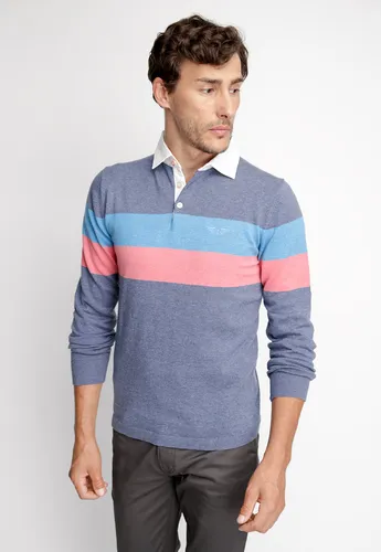 Polera Hombre Manga Larga Polo Celeste Fw2023 Ferouch Cuotas sin