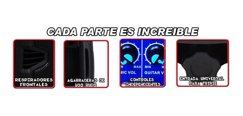 Increible Bafle Recargable Audiobahn Con Potencia Y Regalos