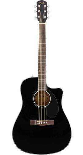 Guitarra Electroacústica Fender Cd60 Sce Dreadnought Negra C