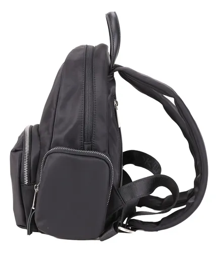 Mochila Impermeable Mujer Aoking V2308020-1 Color Negro Diseño de la tela Lisa