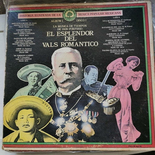 Disco Lp:musica De Don Porfirio- Vals Romantico 2 Lps