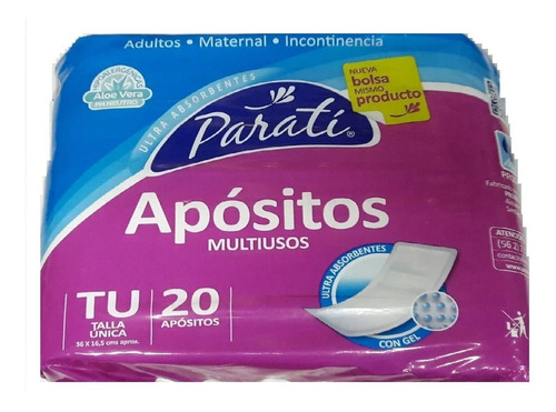 Apositos Para Ti Talla Unica X 160, 8 Pqt / Crisol Tecno