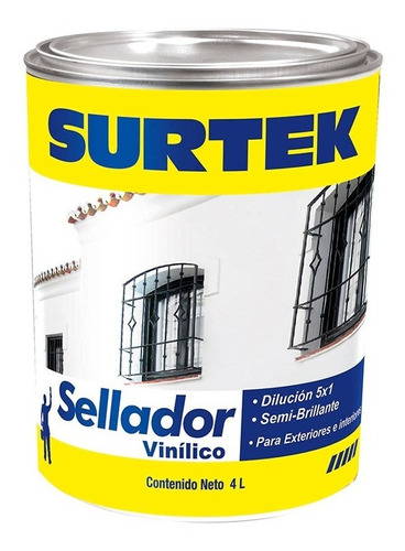 Sellador Vinílico Blanco Semi-brillante Lata De 4lt