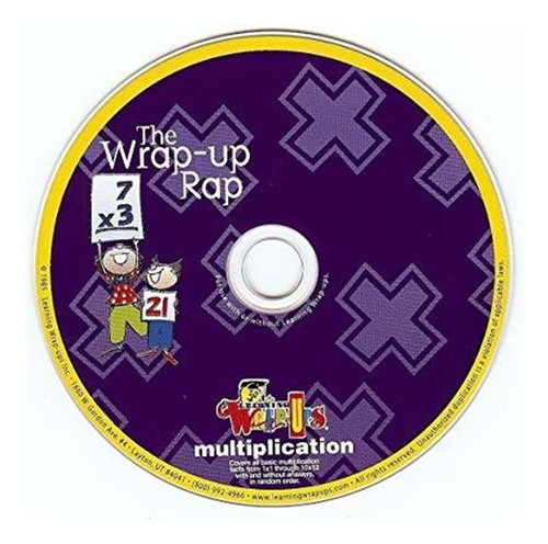 Learning Wrap-ups Multiplication Rap Cd - Audio Math Problem