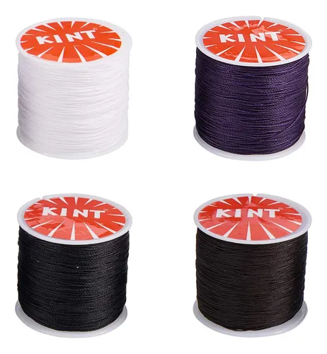 4 Rollos De Hilo De Poliester Encerado Para Joyas Y Macrame
